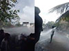 Protesting students tear-gassed near Jpura Uni.