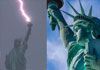 Statue of Liberty shakes during earthquake, day after lightning struck its torch