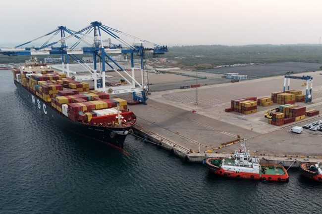 Hambantota International Port kicks off container operations