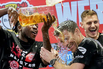   Bayer Leverkusen wins first Bundesliga title, ending Bayern Munichs 11-year reign