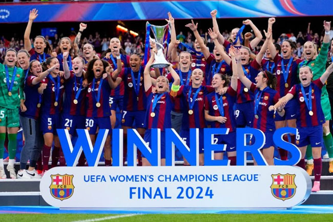   Barcelona beats Lyon to win third Womens Champions League title in four years