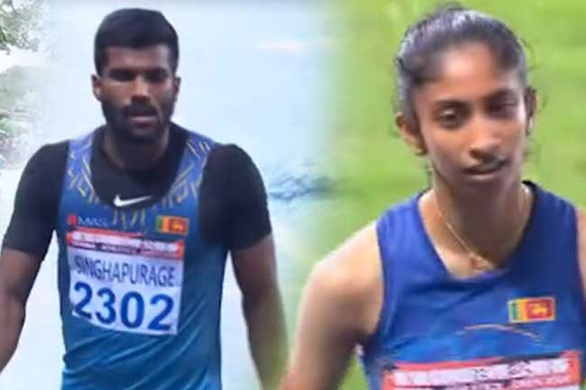 Tharushi and Aruna clinch gold at Taiwan Athletics Open