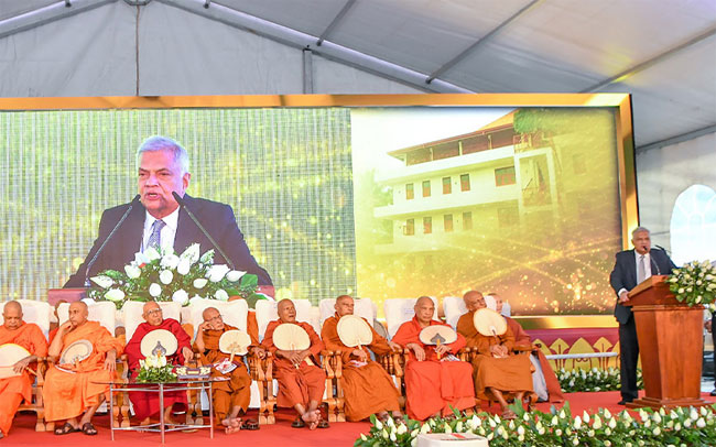 Constitution mandates that any govt should accord priority to Buddhism  President