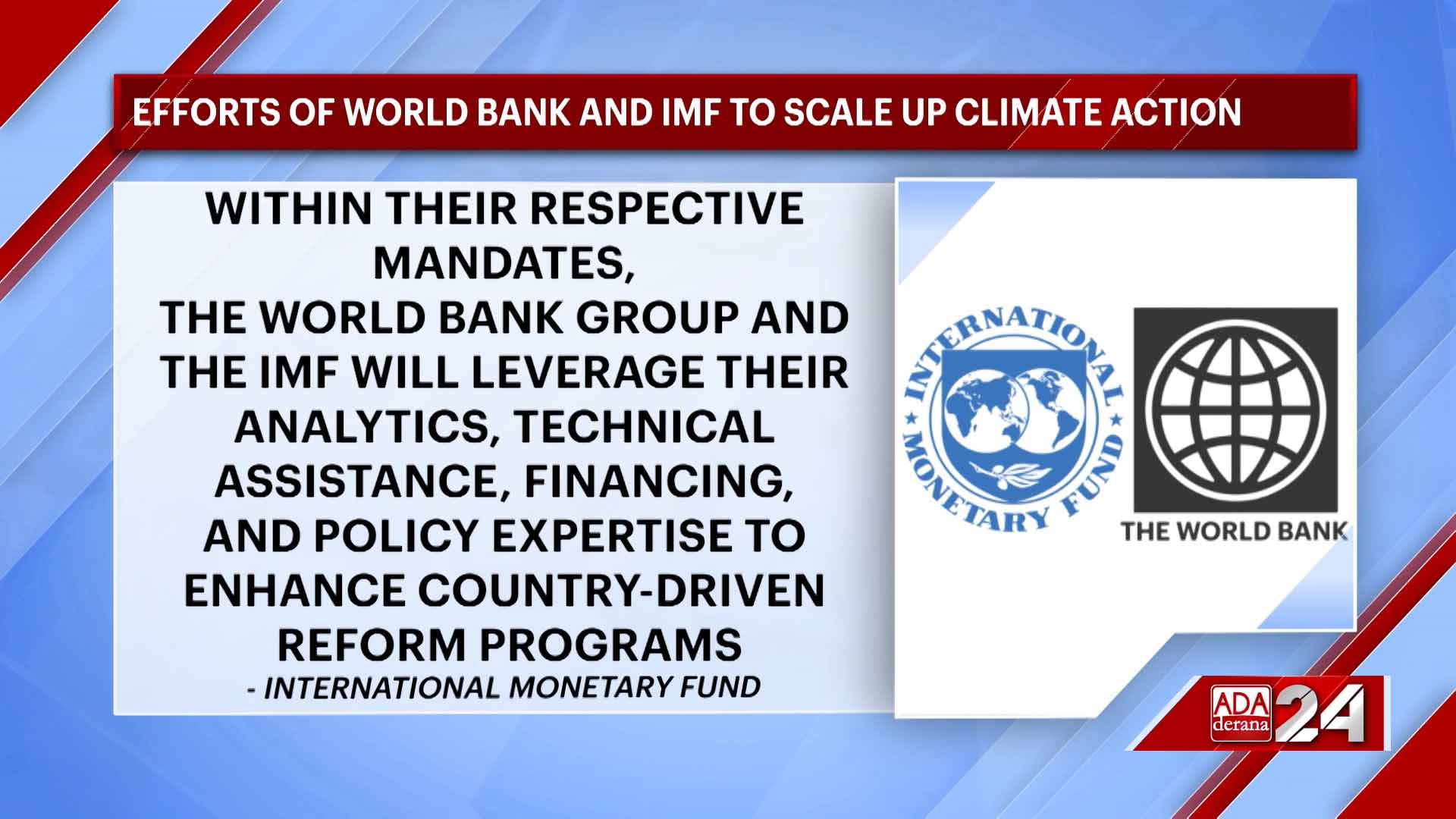 World Bank and IMF deepen effort to scale up climate action (English)