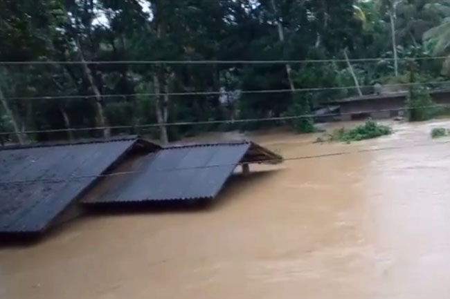 Major flood situation in Millakanda and Pitabeddara