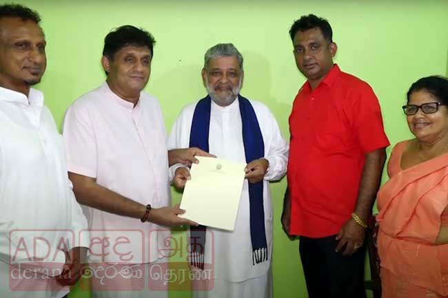 Former Minister Tissa Karaliyadde joins SJB