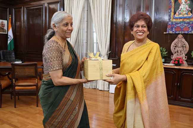 Sri Lankan envoy calls on Indian Finance Minister Sitharaman