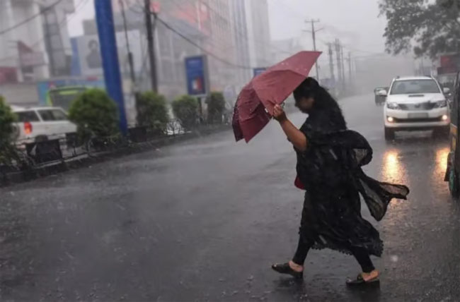 Fairly heavy showers expected in parts of the country