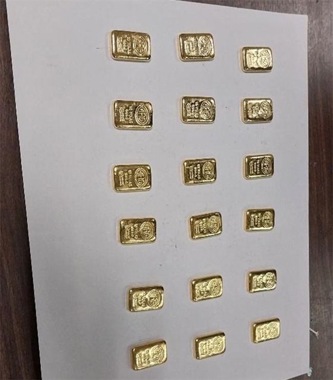 Airport security officer arrested with gold biscuits worth Rs. 48 mn at BIA
