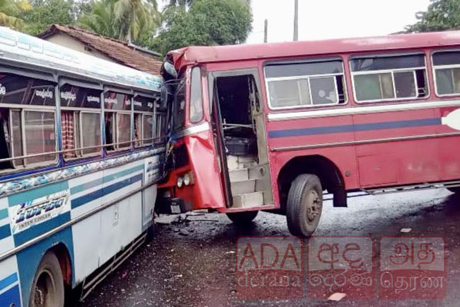 15 injured as two buses collide head-on