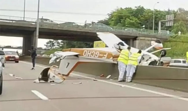 Three killed in light aircraft crash on motorway outside Paris