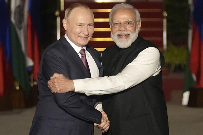 Indian PM Modi makes first visit to ally Russia since start of Ukraine war