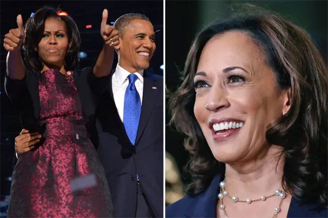   Barack and Michelle Obama endorse Kamala Harris in bid for US presidency