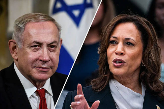 Harris tells Netanyahu it is time to end war in Gaza