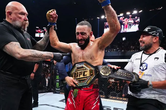 Belal Muhammad becomes first Palestinian champion in UFC history