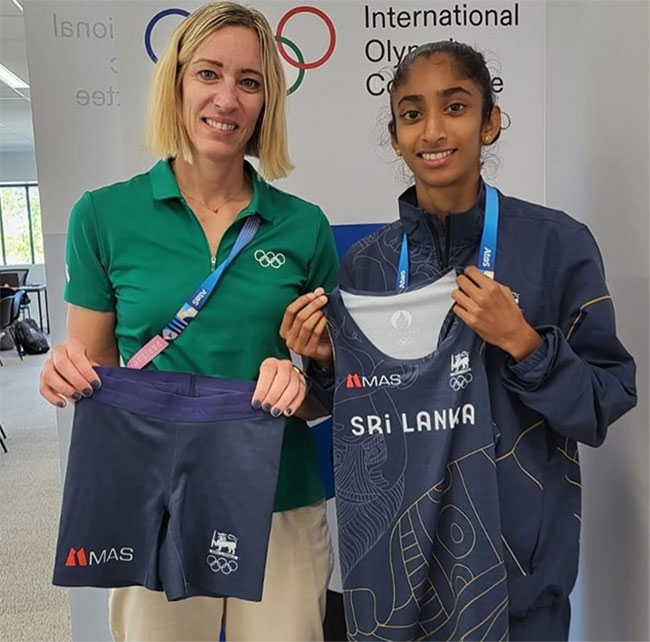   Tharushi Karunaratne’s track kit to feature in Switzerland’s Olympic Museum