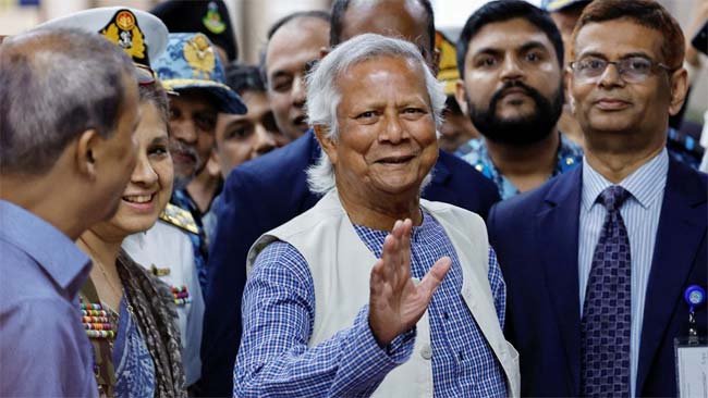 Nobel laureate Yunus arrives in Bangladesh to take over as interim leader