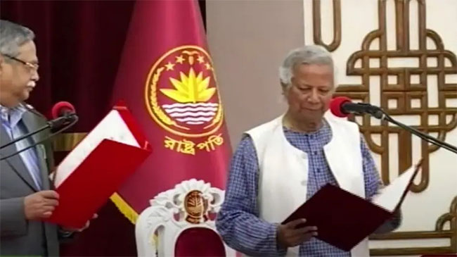  Interim leader Muhammad Yunus takes helm in Bangladesh, to seek peace and prepare elections