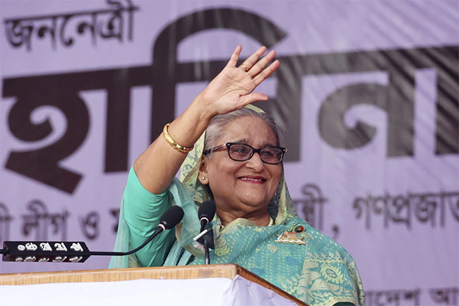 Sheikh Hasina will return to Bangladesh for elections, her son says