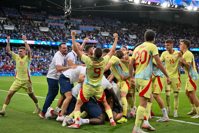 Olympics: Spain beat France to win mens football gold after 32 years