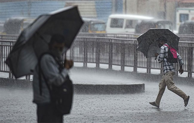 Fairly heavy showers, strong winds expected in parts of the island