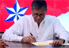 Dilith Jayaweera signs nomination papers for Presidential Election