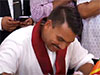 Namal Rajapaksa signs nominations for Presidential Election