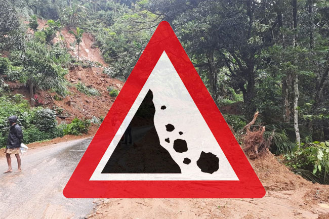 Level-3 landslide early warnings issued for several areas in 2 districts