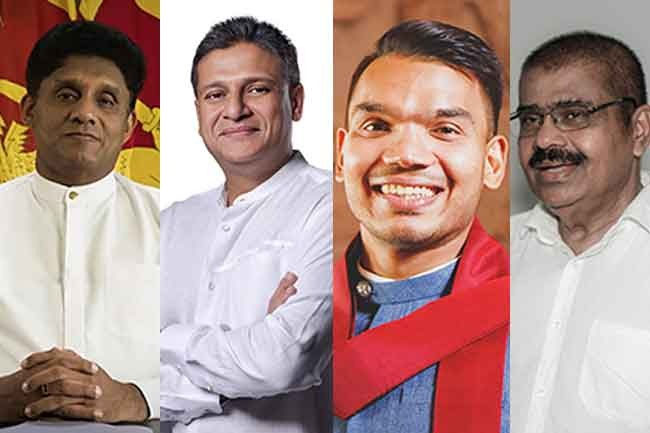 Sajith, Dilith, Namal and Ariyanethiran to face off in televised presidential debate tomorrow