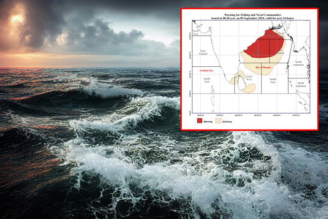 Red warning issued over strong winds and rough seas