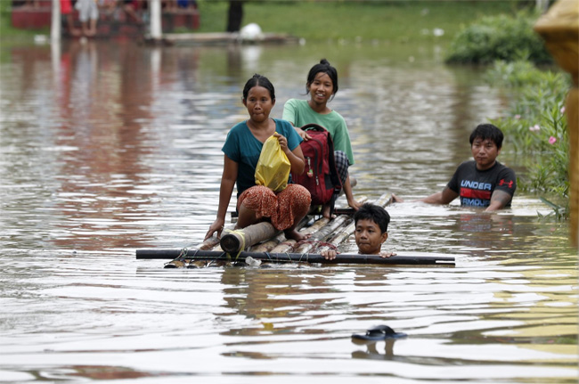 Floods wreak damage in Myanmar, killing at least 226