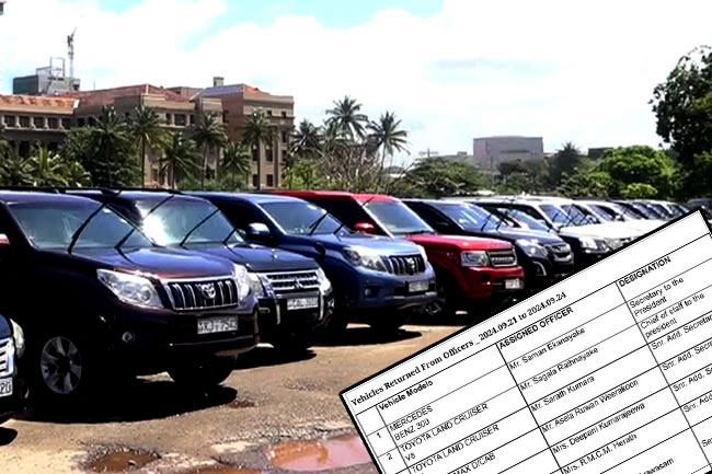 Presidents Office releases full list of 107 vehicles returned and who used them