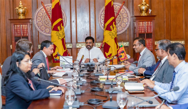 High-level IMF delegation meets President Dissanayake