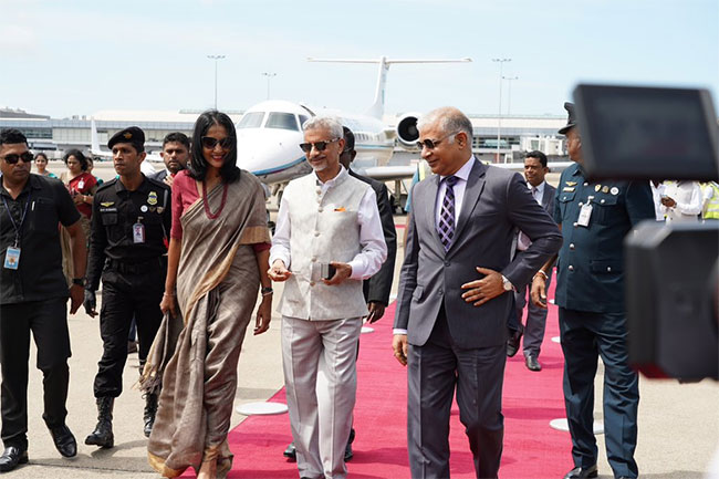 Indian Foreign Minister Jaishankar arrives in Sri Lanka