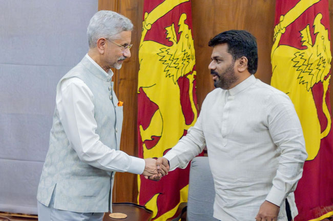 Indias Jaishankar calls on President Dissanayake