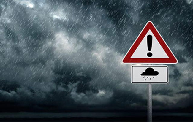 Weather alert issued for heavy rainfall above 150mm