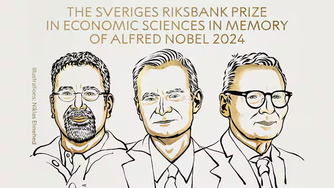 Acemoglu, Johnson and Robinson win 2024 Nobel economics prize