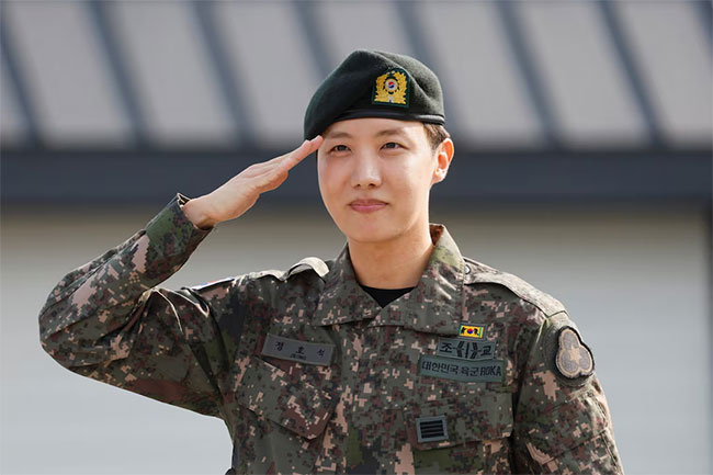 J-Hope, of South Koreas BTS, finishes military service