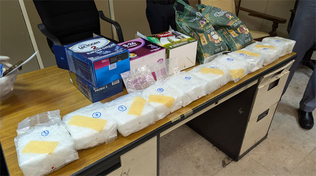 Passenger arrested with over 10kg of Ice drugs at BIA