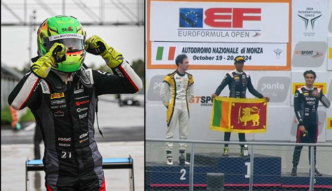 Sri Lankan racer Yevan David wins on Euroformula debut at Monza