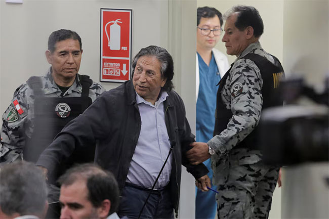 Peru ex-President Toledo convicted of bribe-taking, sentenced to 20 years in prison