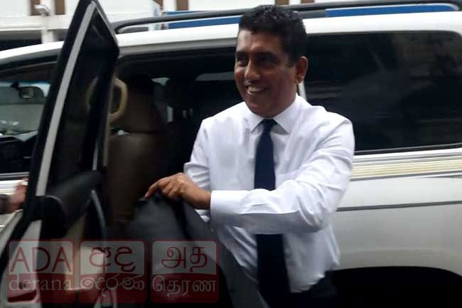 Former minister Johnston Fernando arrives at CID