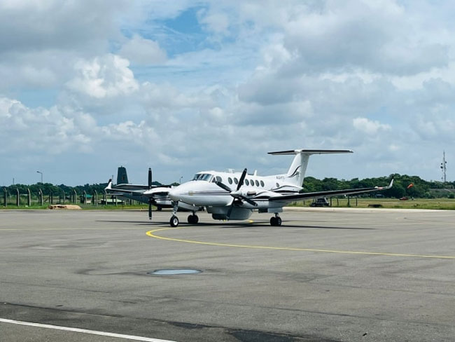 Donated Australian King Air arrives in Sri Lanka