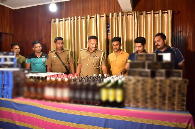 50,000 foreign cigarettes and 210 liquor bottles seized in Pettah