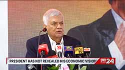 Ranil says Sri Lanka needs 8% growth and urges govt. to admit its failure (English)