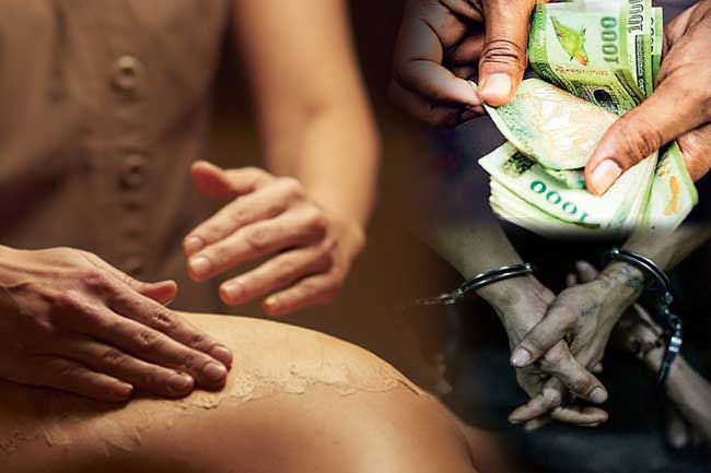 Six arrested over Rs. 1M robbery after pretending to offer massage service