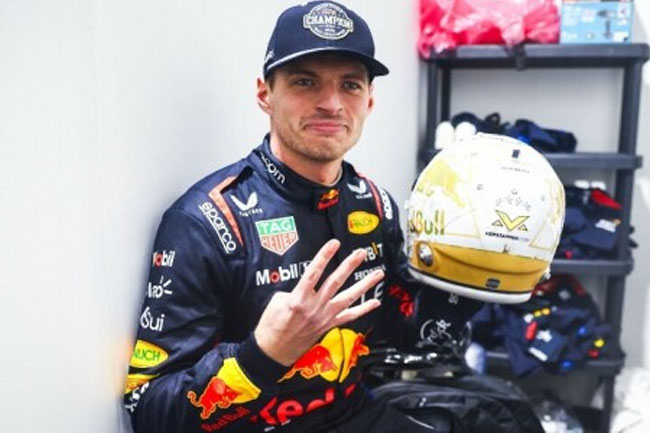 Verstappen wins fourth consecutive Formula One world title