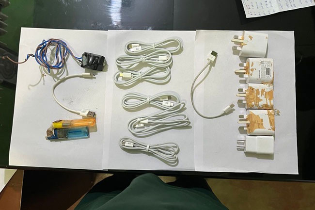 Stock of mobile phone accessories discovered at Boossa Prison Hospital