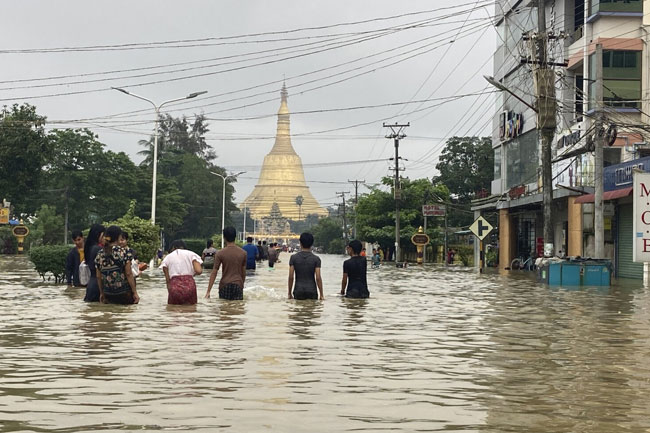 Myanmars economy set to contract as floods and fighting take heavy toll, the World Bank says