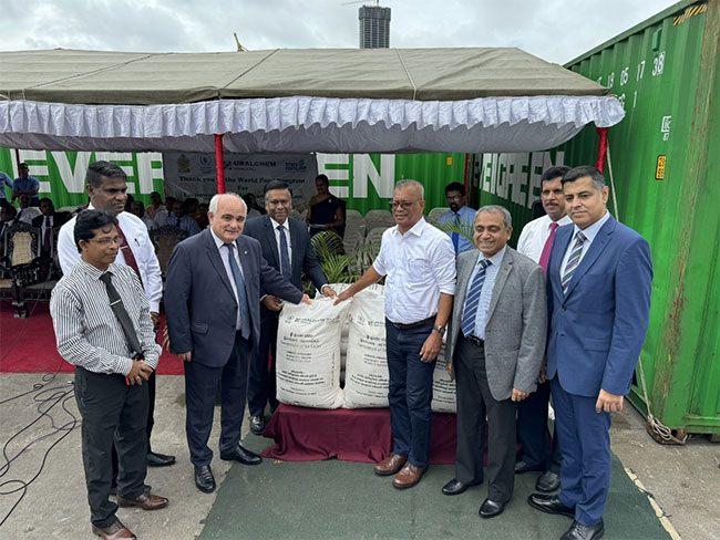 Sri Lanka receives 55,000 MT of MOP fertilizer under World Food Programme